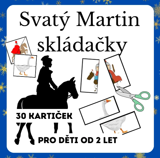 SVATÝ MARTIN - skládání obrázků