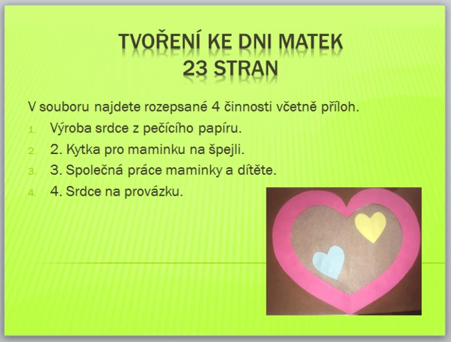Tvoření ke Dni matek