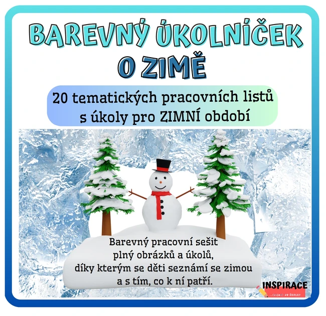 Barevný úkolníček O ZIMĚ