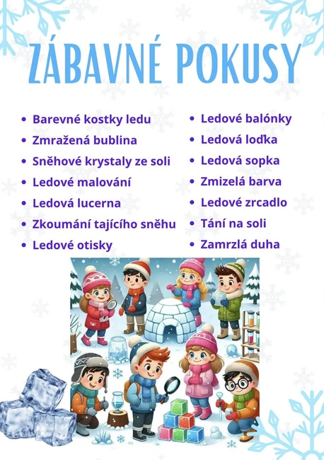 Pokusy se sněhem a ledem 