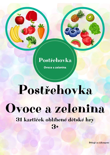 Postřehová hra - ovoce a zelenina