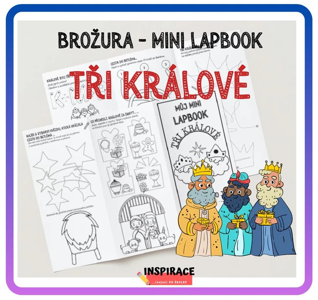 MINI lapbook - Tři králové