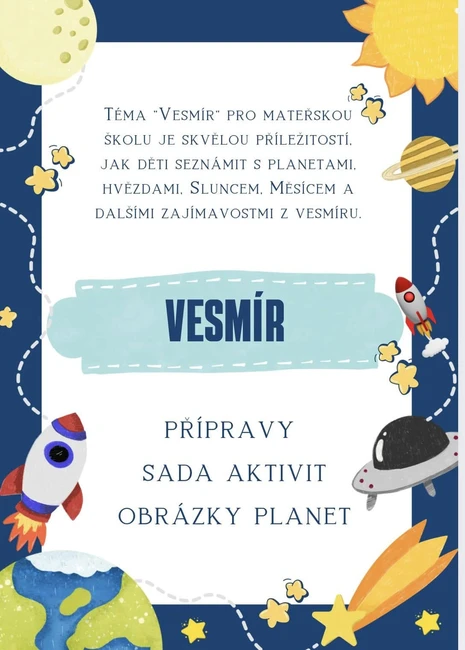 VESMÍR - přípravy a sada aktivit