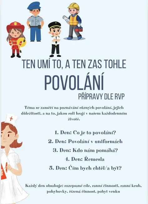 Povolání - přípravy