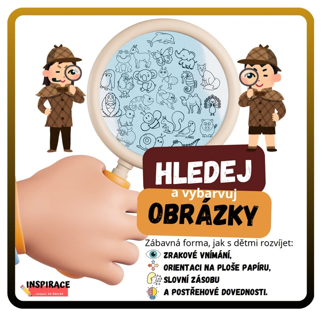 Hledej a vybarvuj 👁️(zraková percepce)