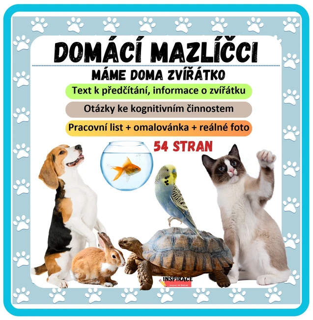 Domácí mazlíčci aneb máme doma zvířátko