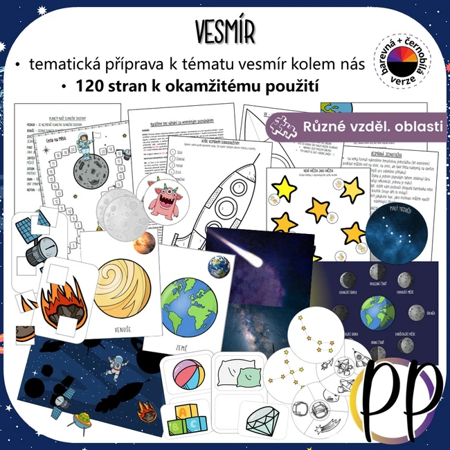 Vesmír - tematická příprava s aktivitami