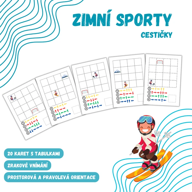 ZIMNÍ SPORTY - cestičky