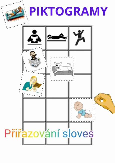 PIKTOGRAMY Přiřazování sloves