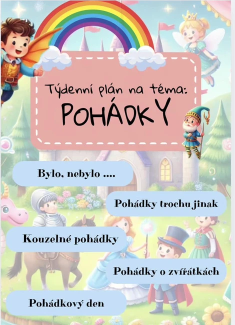 Pohádky - týdenní plán, přípravy