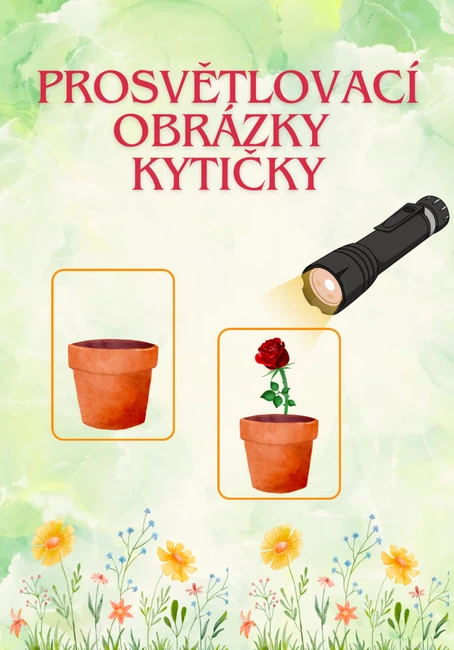 Prosvětlovací obrázky kytky