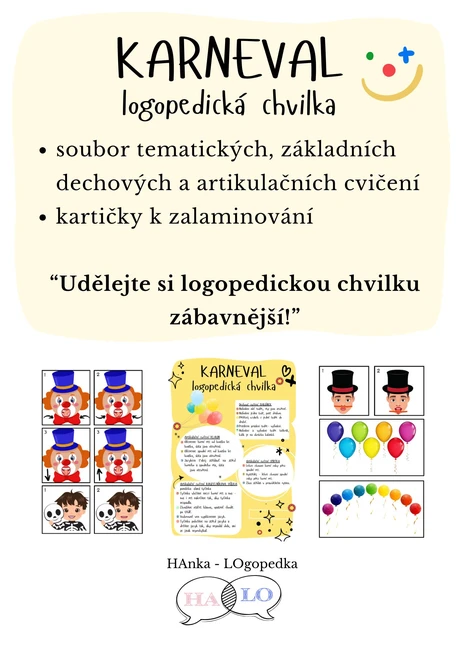 Logopedická chvilka Masopust/ Karneval