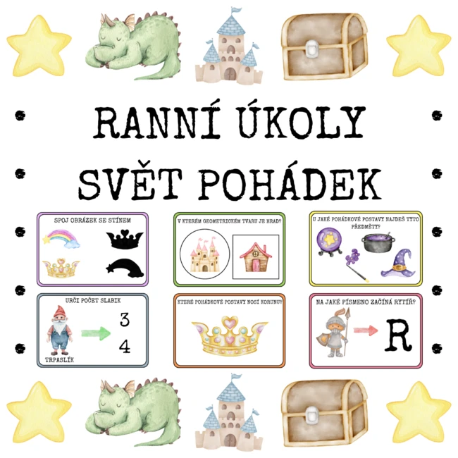 RANNÍ ÚKOLY - SVĚT POHÁDEK