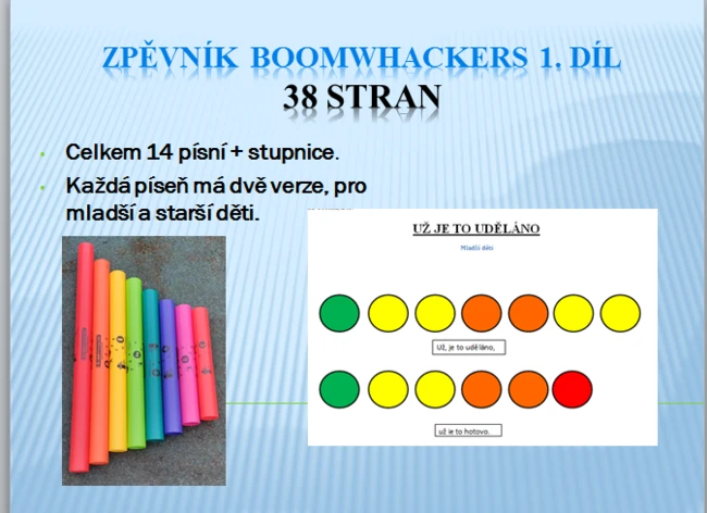Zpěvník Boomwhackers 1. díl