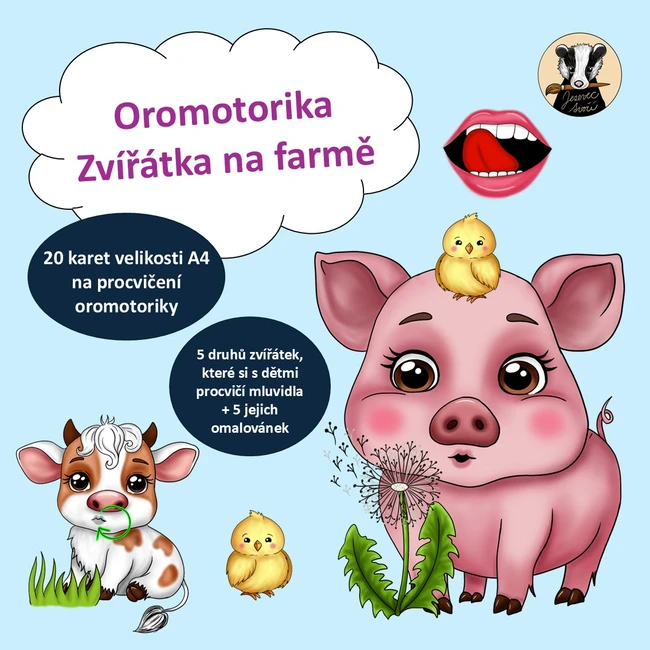 Oromotorika - zvířátka na farmě