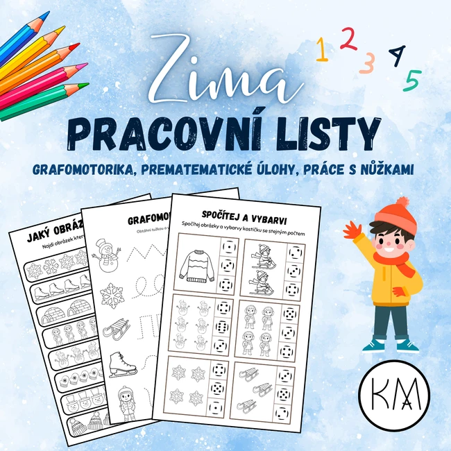 ZIMA - PRACOVNÍ LISTY