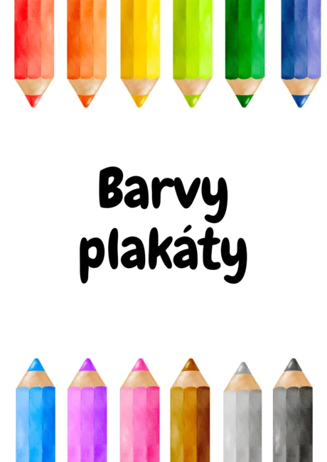Barvy -  12 barevných plakátů