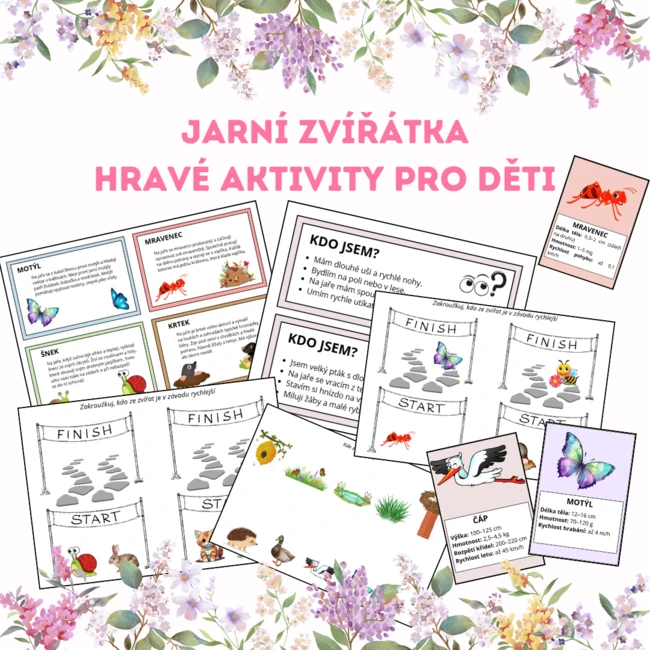 Jarní zvířátka: Hravé aktivity pro děti (Jaro)