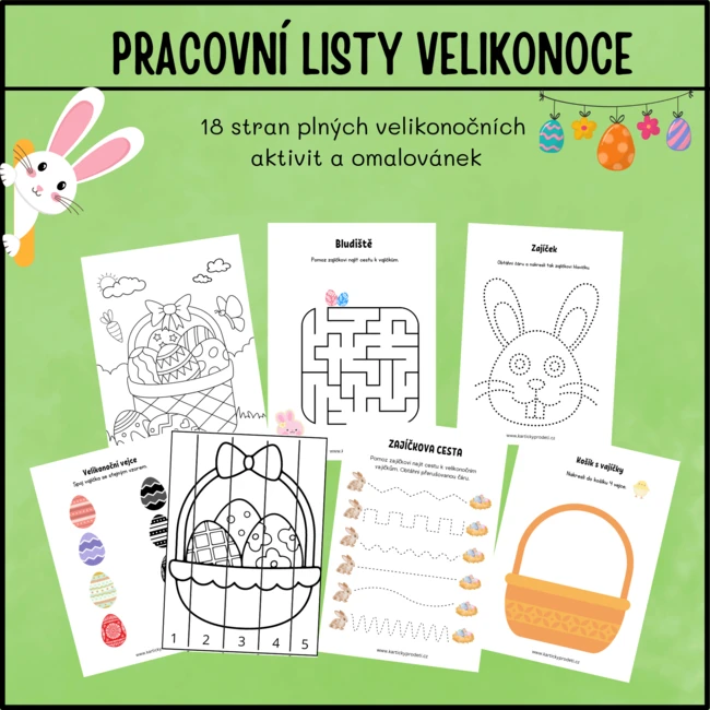 Pracovní listy Velikonoce