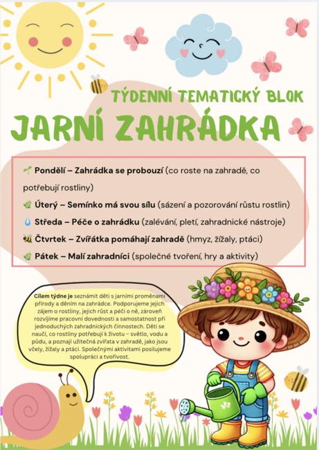 zahradník –  jaro, zahrádka