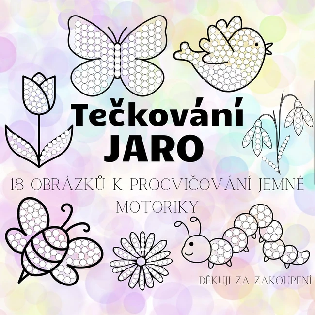 JARO - tečkování - 18 obrázků
