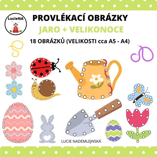 PROVLÉKACÍ OBRÁZKY JARO + VELIKONOCE