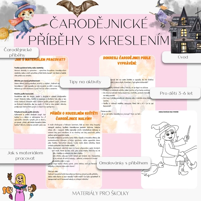Čarodějnické příběhy s kreslením