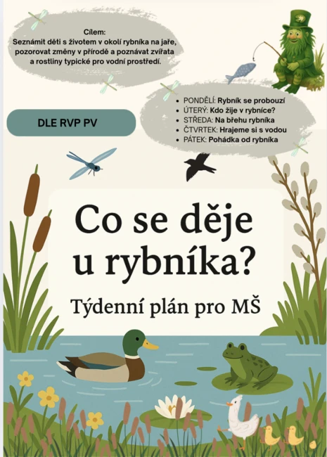 Co se děje u rybníka? ( živočichové u vody, jaro)