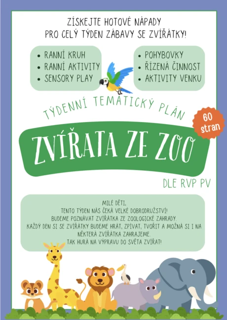 Zvířátka ze ZOO (exotická zvířata)