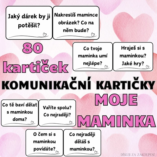 MOJE MAMINKA - 80 komunikačních kartiček