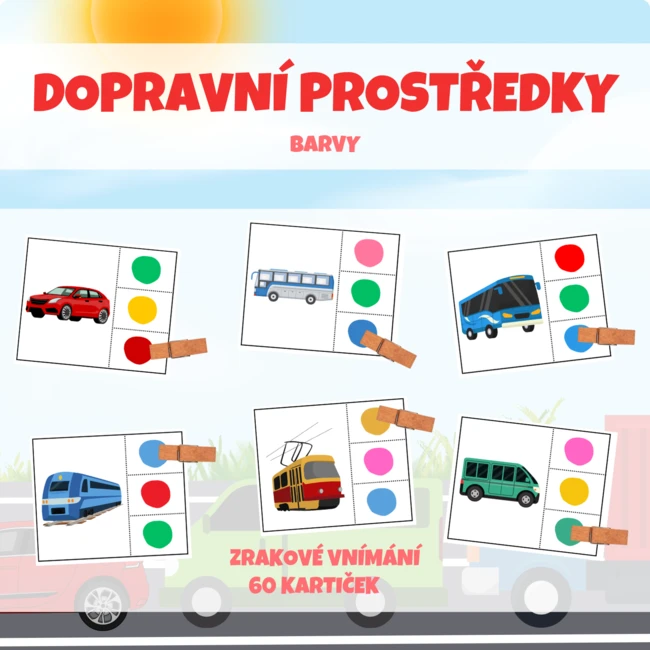 DOPRAVNÍ PROSTŘEDKY - barvy