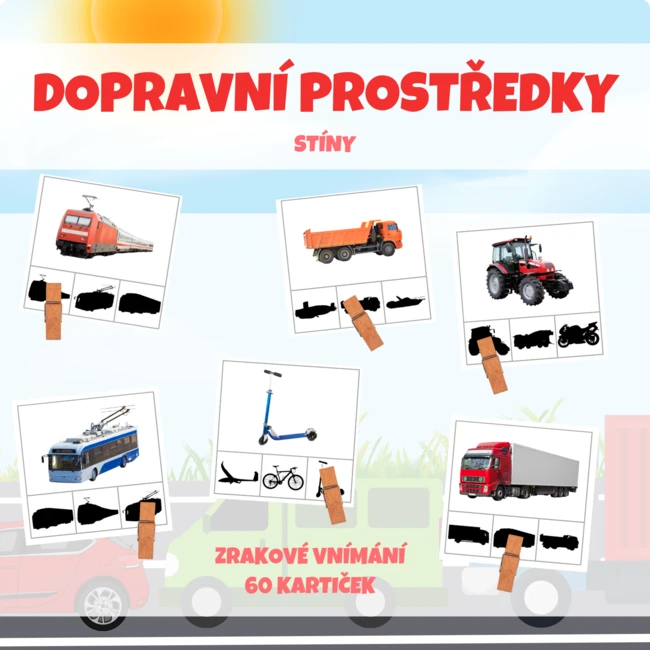 DOPRAVNÍ PROSTŘEDKY - stíny