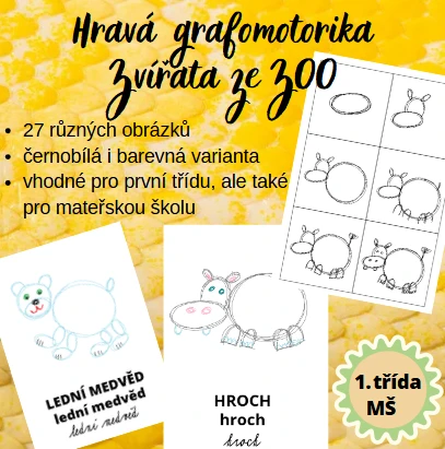 Hravá grafomotorika - Zvířata ze ZOO