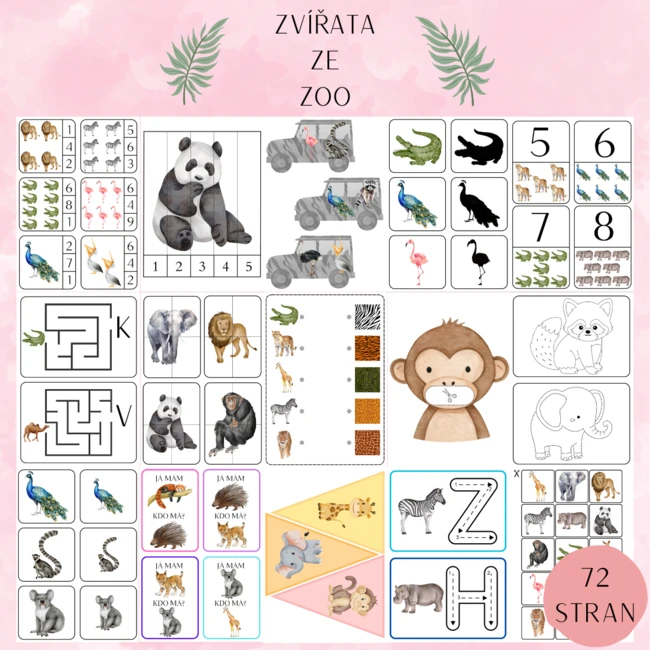 ZVÍŘATA ZE ZOO - AKTIVITY