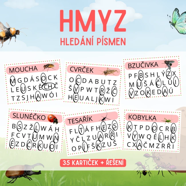 HMYZ - hledání písmen