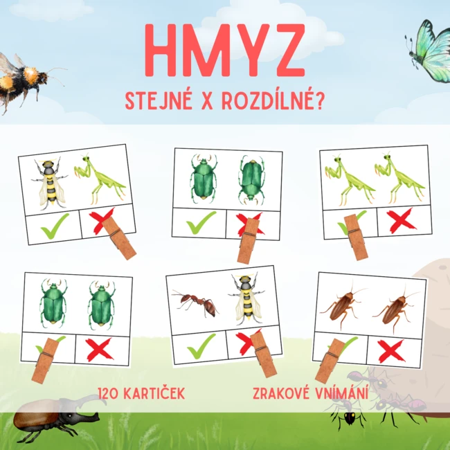 HMYZ - stejné x rozdílné?