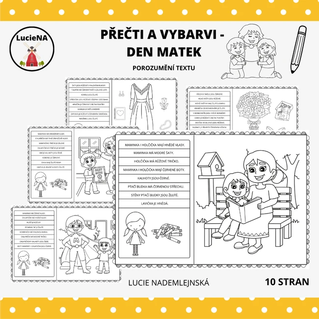 PŘEČTI A VYBARVI - DEN MATEK