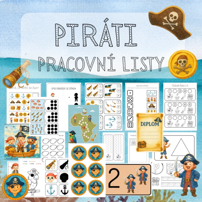 Piráti - pracovní listy
