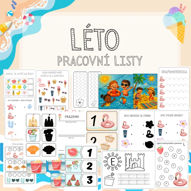 LÉTO - pracovní listy