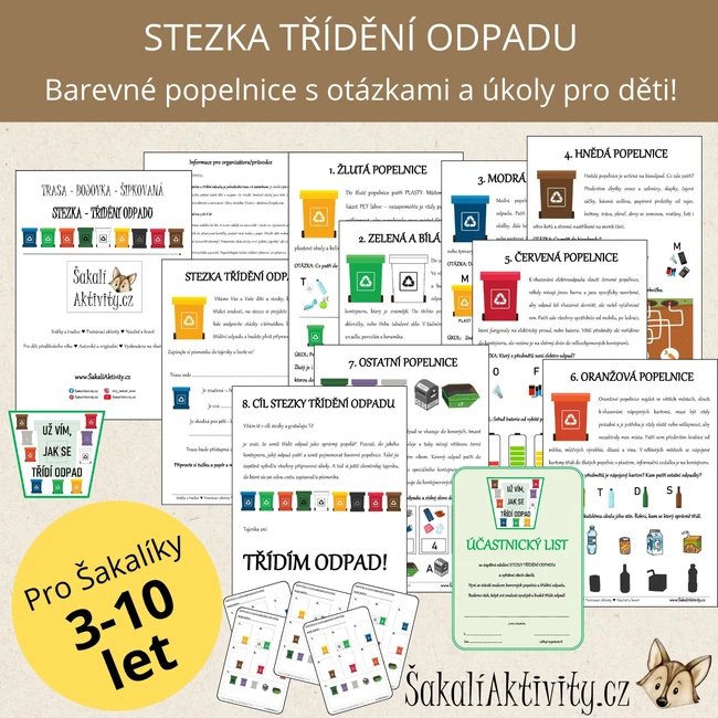 Šakalíkova trasa - STEZKA TŘÍDĚNÍ ODPADU
