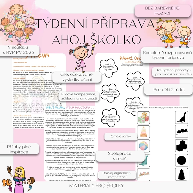 Týdenní příprava - Ahoj školko