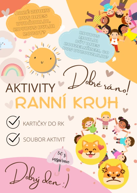 Ranní kruh - aktivity, kartičky, otázky