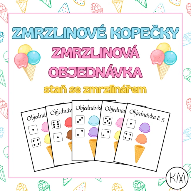 Zmrzlinové kopečky - zmrzlinová objednávka