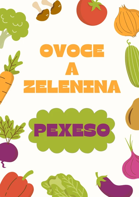Ovoce a zelenina - pexeso