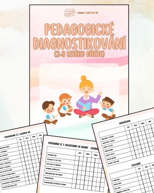 Pedagogické diagnostikování (2–3 roky) - Dle nového RVP