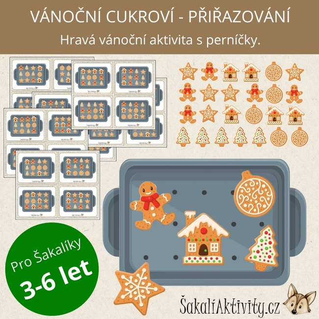  VÁNOČNÍ CUKROVÍ - přiřazovací aktivita 