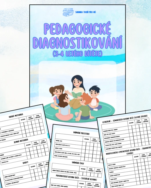 Pedagogické diagnostikování (3-4 roky) - Dle nového RVP
