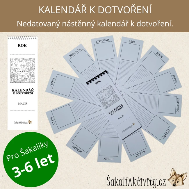 KALENDÁŘ K DOTVOŘENÍ
