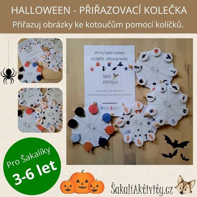  HALLOWEEN - přiřazovací kolečko 