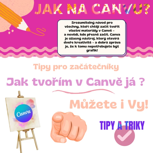 Canva: tipy pro MŠ, učitelky (začínáme)
